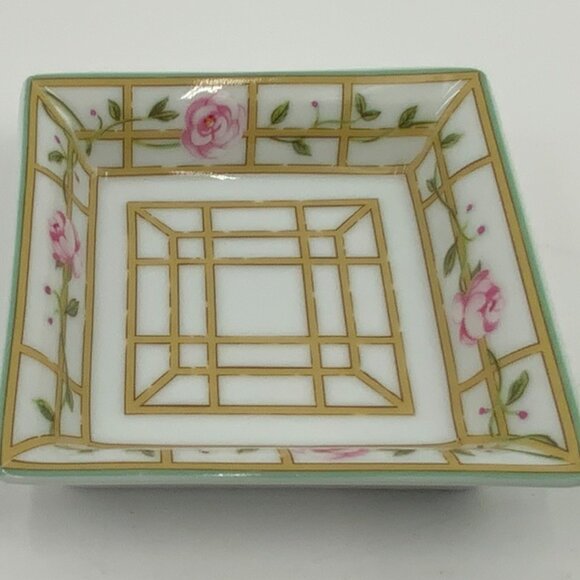 Trinket Dish Bernardaud Rose D'Ete Fine China from Limoges France - Picture 1 of 4